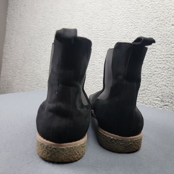 Comfortview Nyla Boots Womens 9M Black Suede Chelsea Ankle Boots Booties Almond - Picture 11 of 13